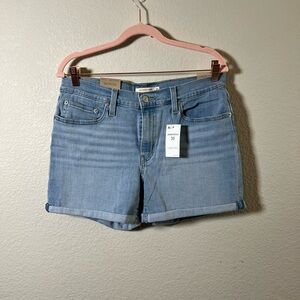 NWT Levi's Sky Blue Denim Shorts, Size 30 or 10